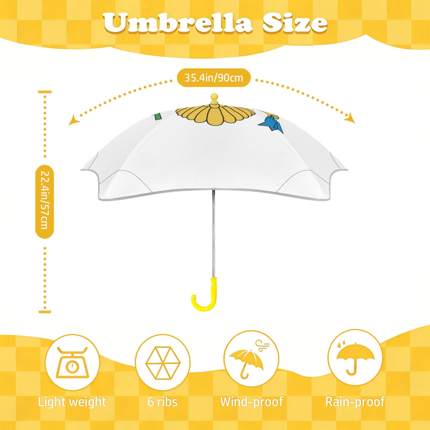 Virgin Islands (US) Flag  Inspired Kids Safe Round Corner Umbrella