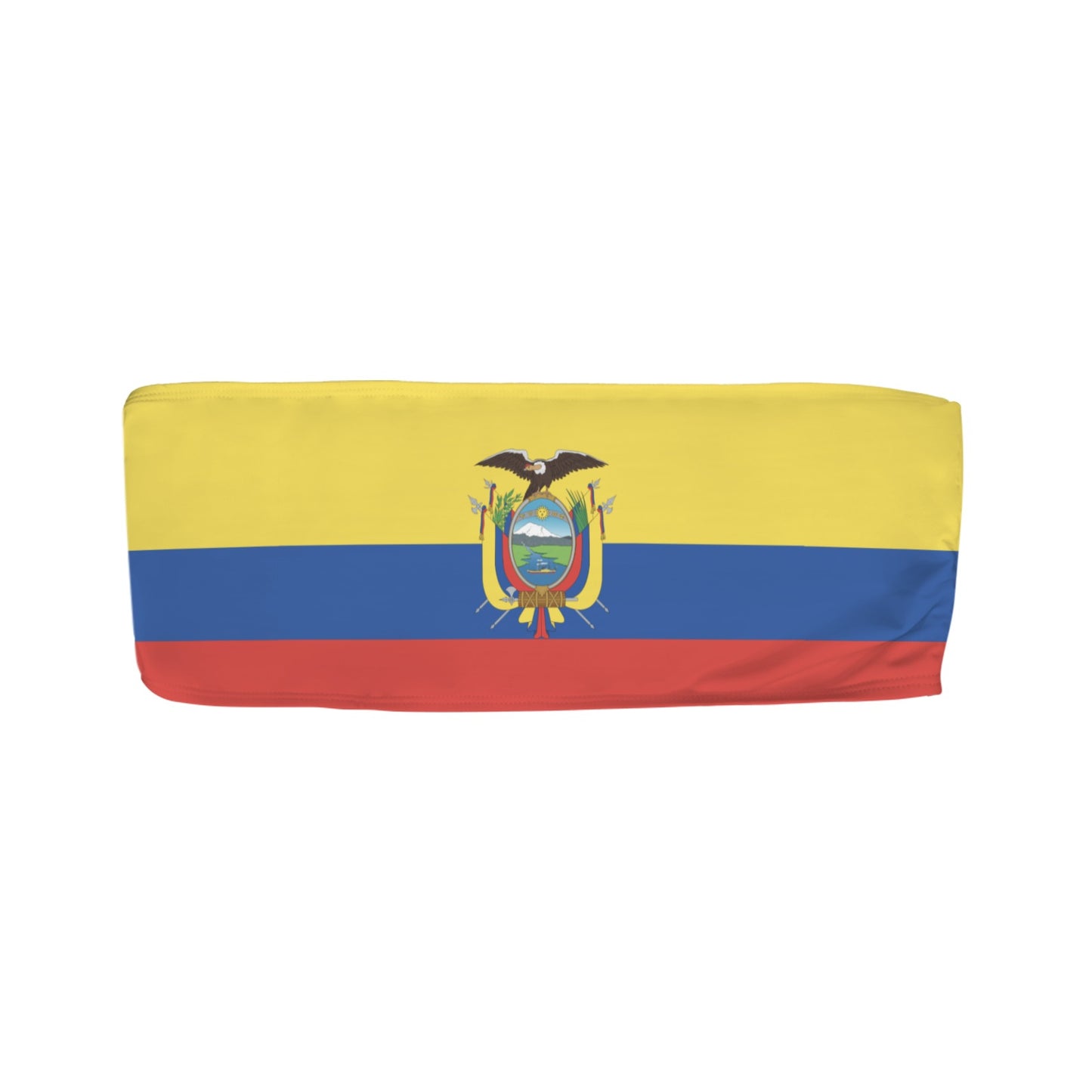 Ecuador Flag Inspired Bandeau Tube Bikini Top