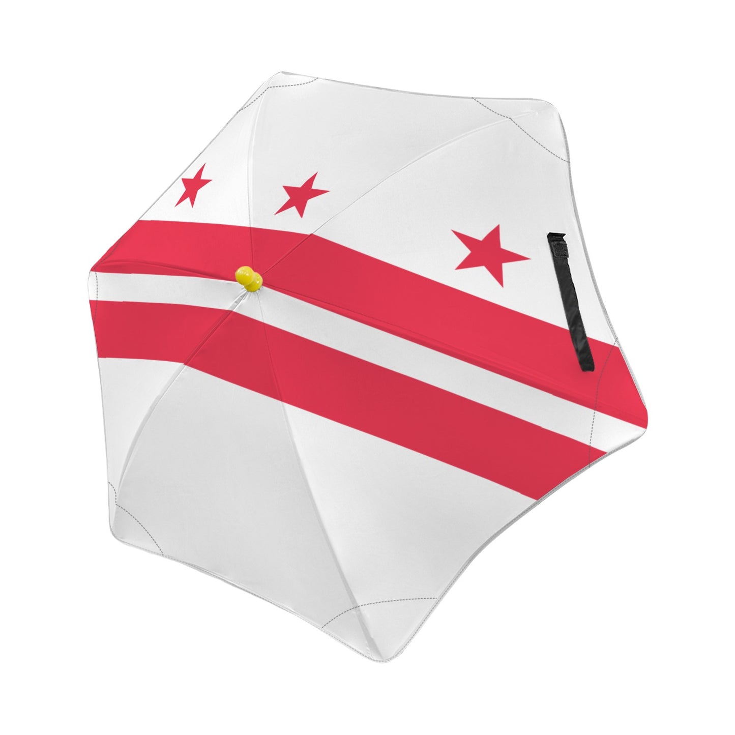 Washington DC Flag Inspired Kids Safe Round Corner Umbrella