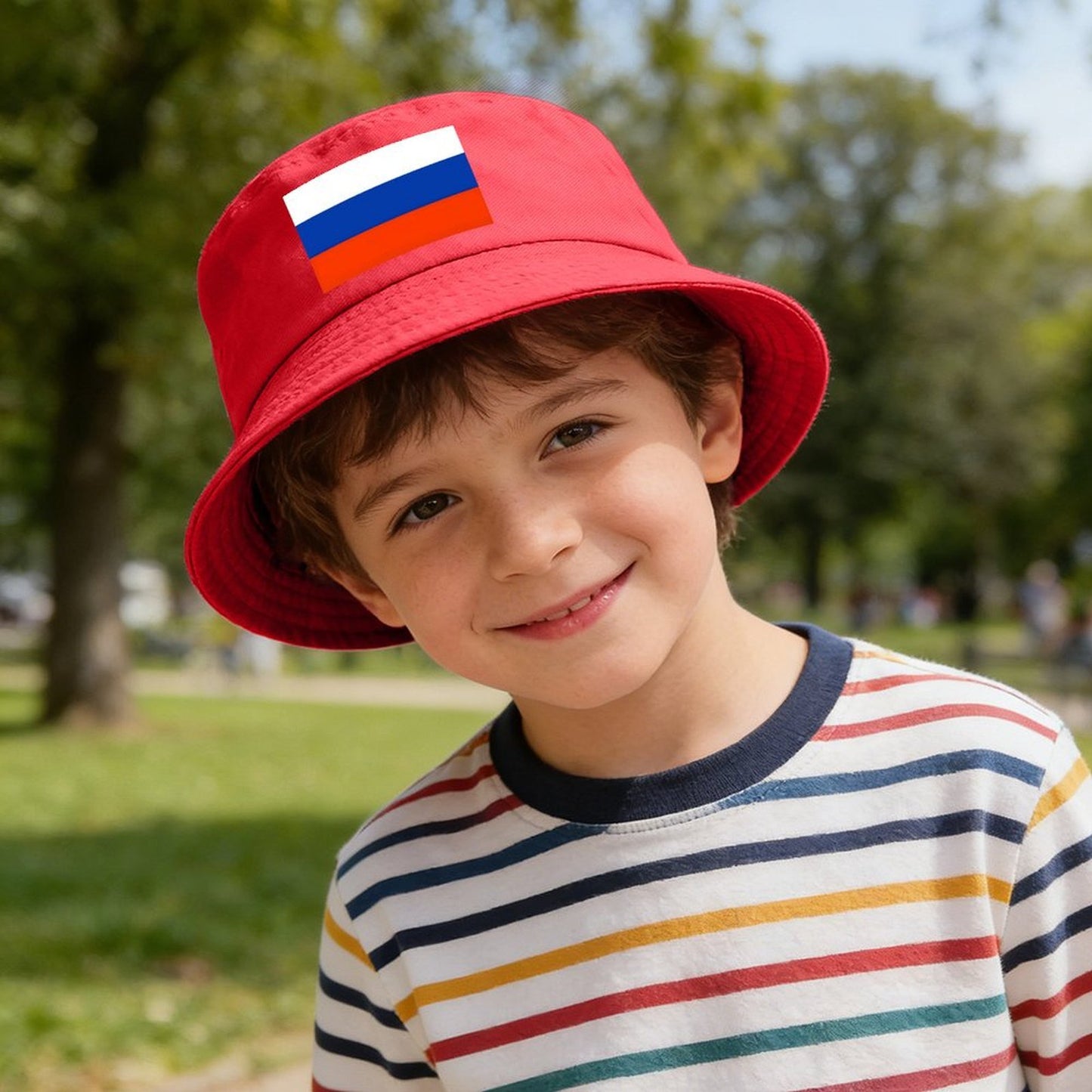 Russia Flag Design Kids’ Bucket Hat | Ships from USA