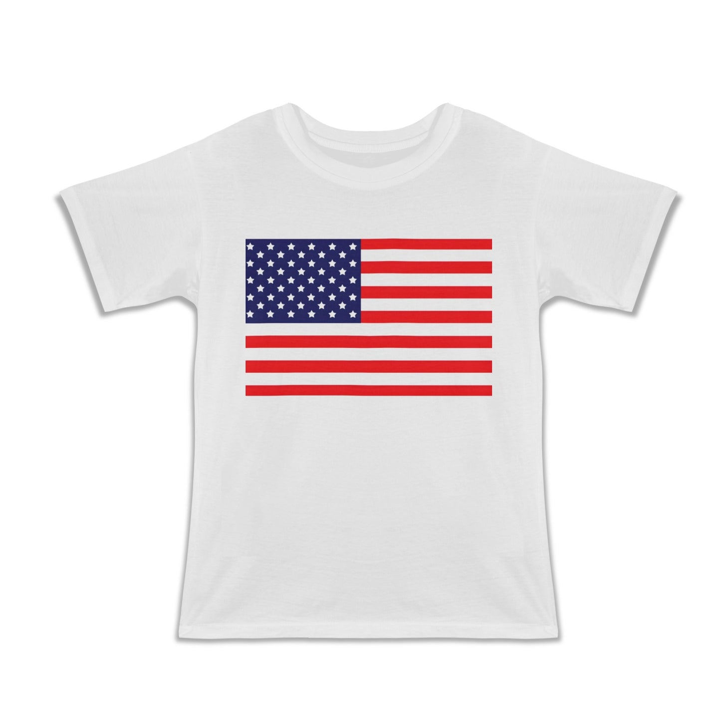 USA/American Flag Inspired Girls T-Shirt Made in the USA