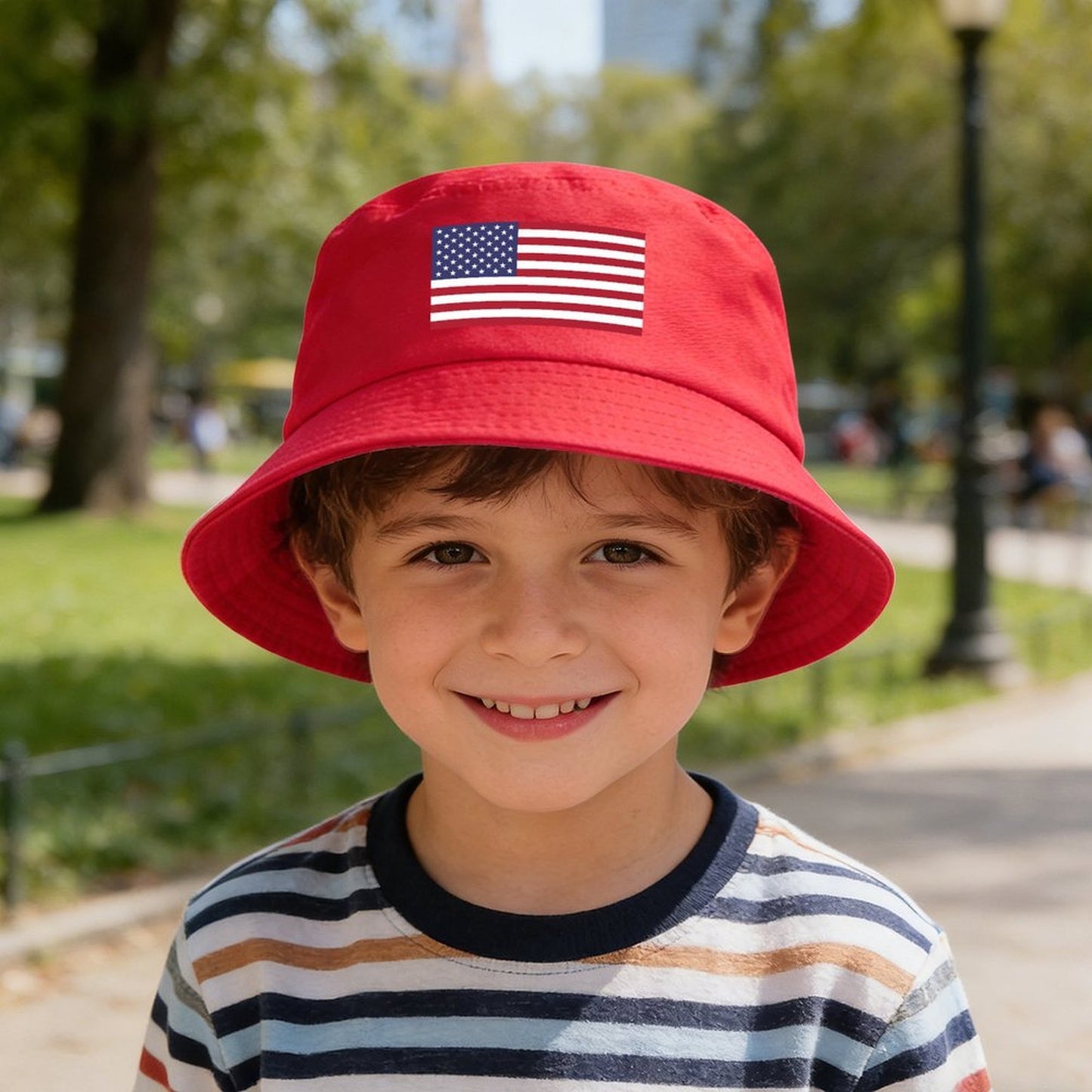 USA/American Flag Inspired Kids’ Bucket Hat | Ships from USA