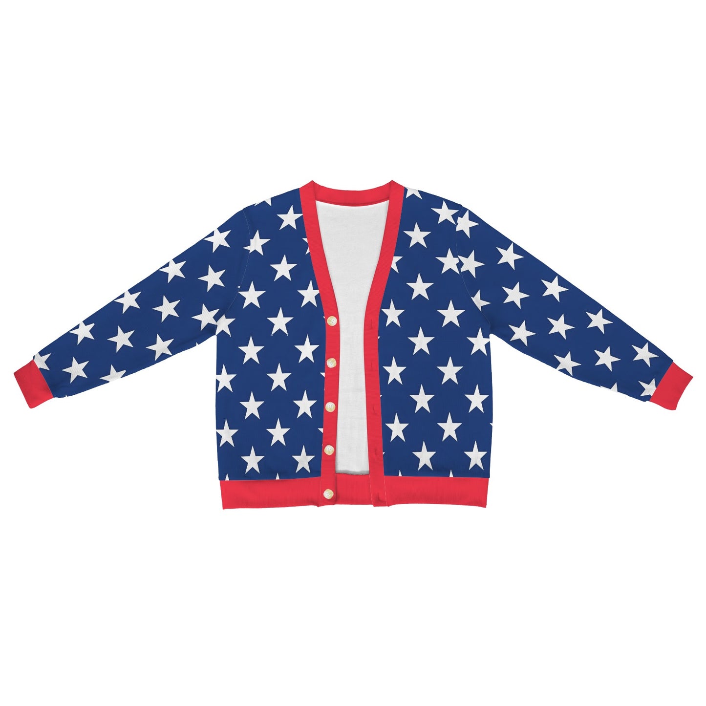 USA/American Flag Inspired Men's Cardigan