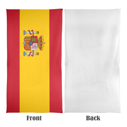 Spain Flag Inspired Beach Towel 31"x71" (Made in USA)