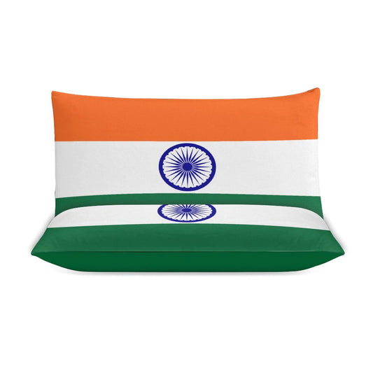 India Flag Inspired 3-Piece Bedding Set (1 Duvet Cover + 2 Pillow Shams) – 102"×90"