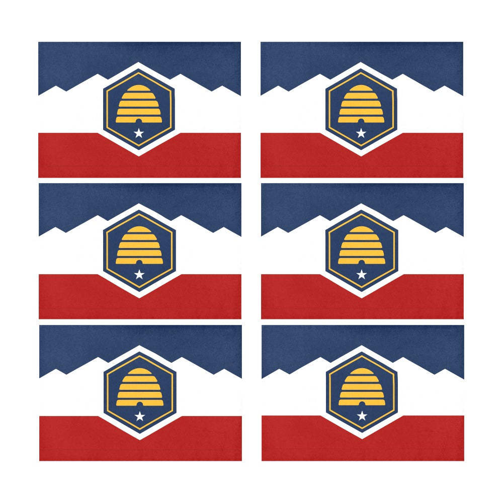 Utah Flag Placemats 12" x 18" (Set of 6)