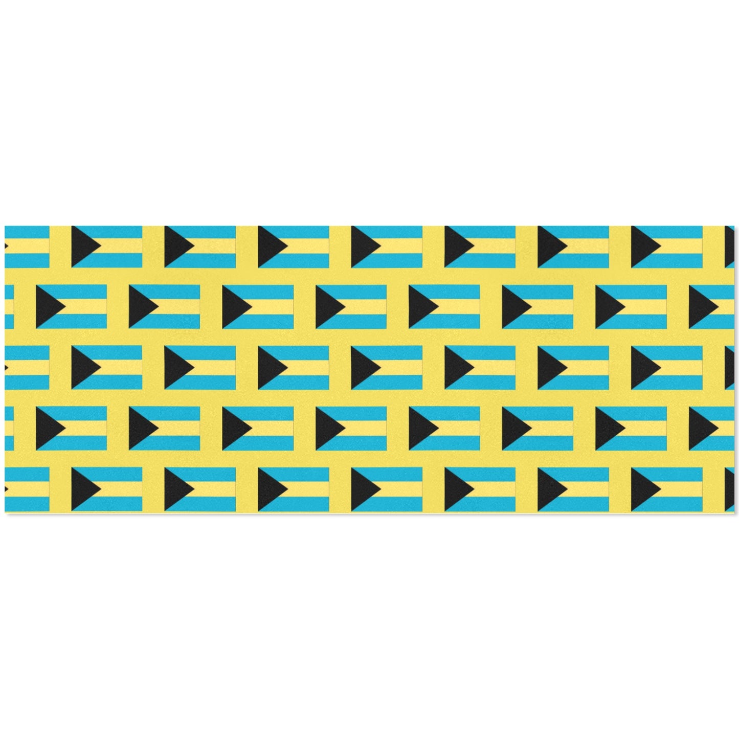 Bahamas Flag Inspired Custom Gift Wrapping Paper 58"x 22.5" (4 Rolls)