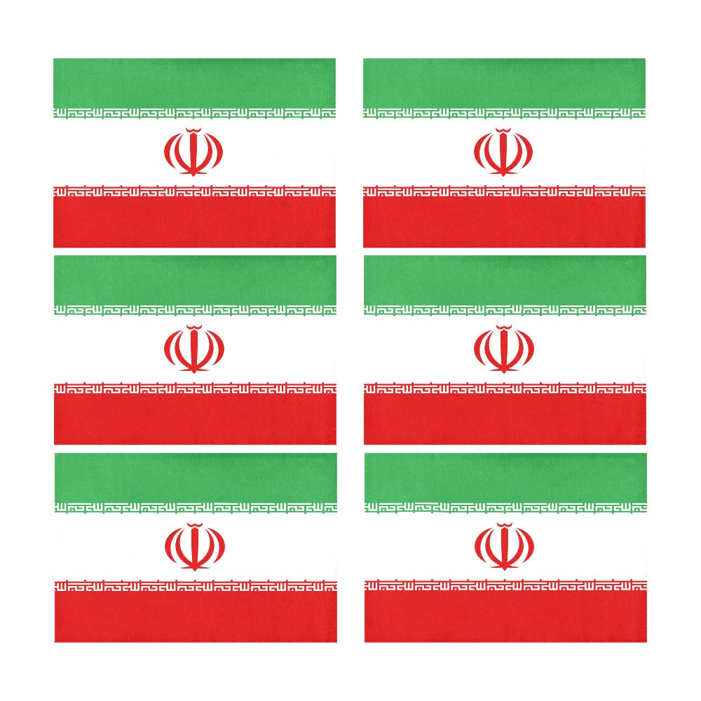 Iran Flag Placemats 12" x 18" (Set of 6)