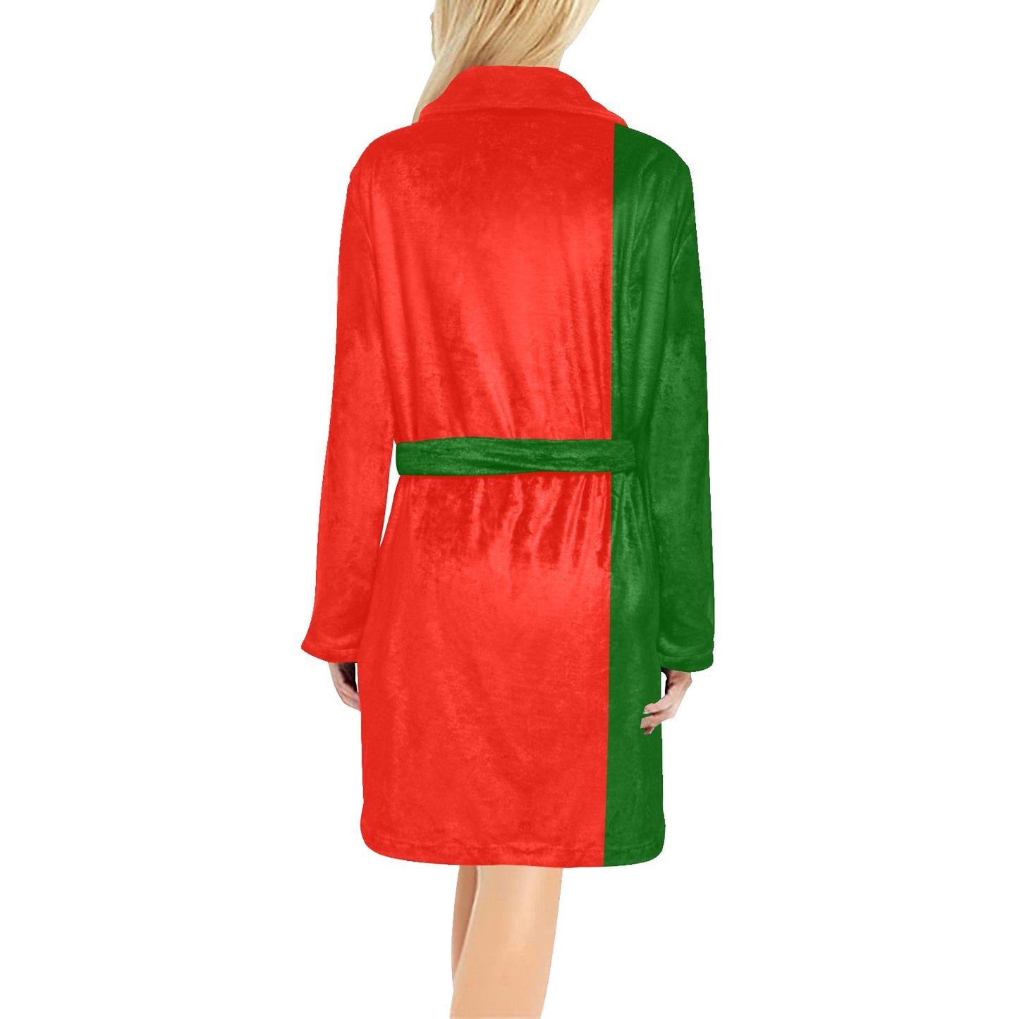 Portugal Flag Inspired Women's Fleece Robe