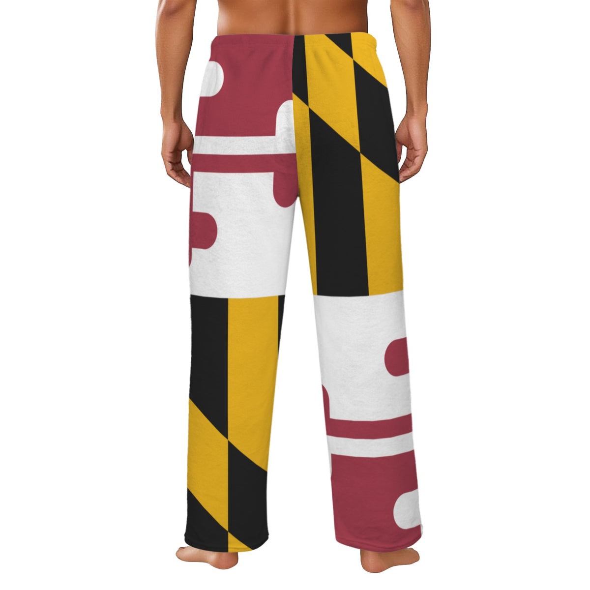 Maryland Flag Inspired Men's Flannel Pajama Trousers Printed in the USA