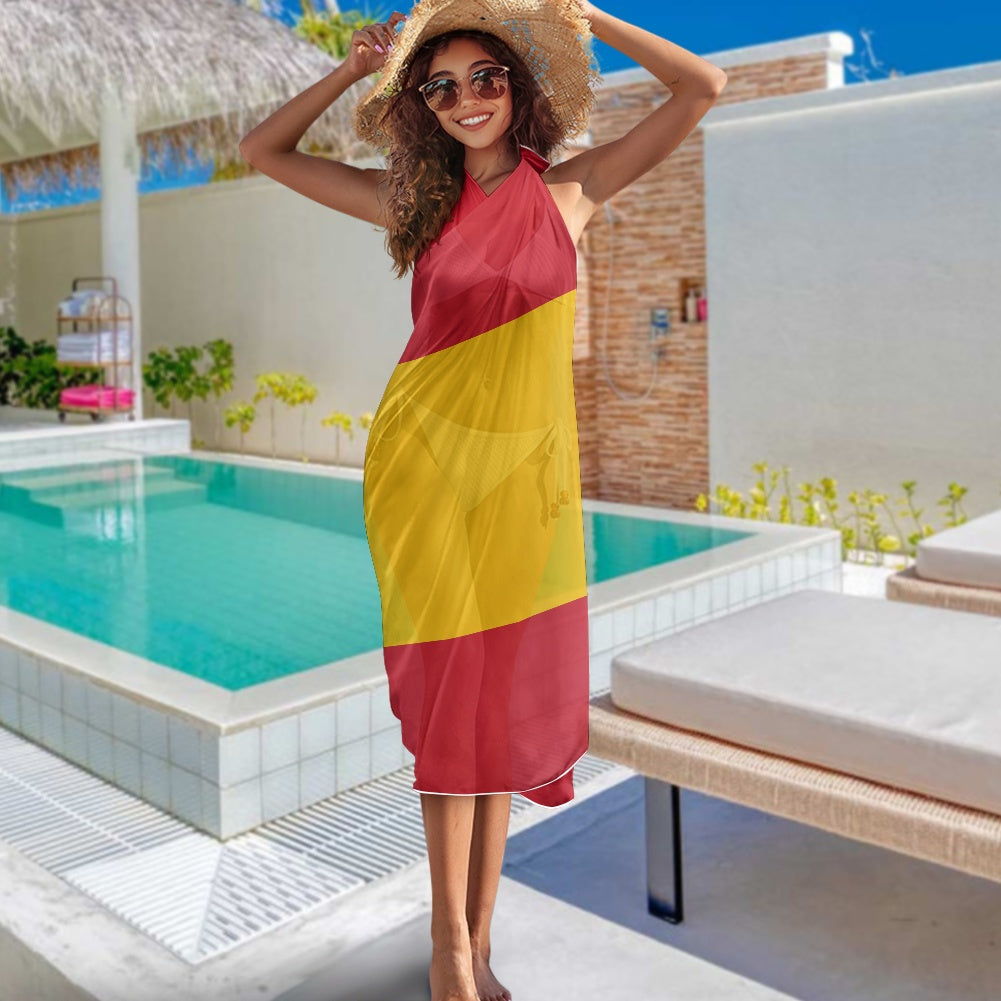 Spain Flag Inspired Bikini Cover-Up