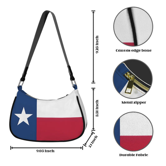 Texas Flag Inspired Women's Shoulder Bag