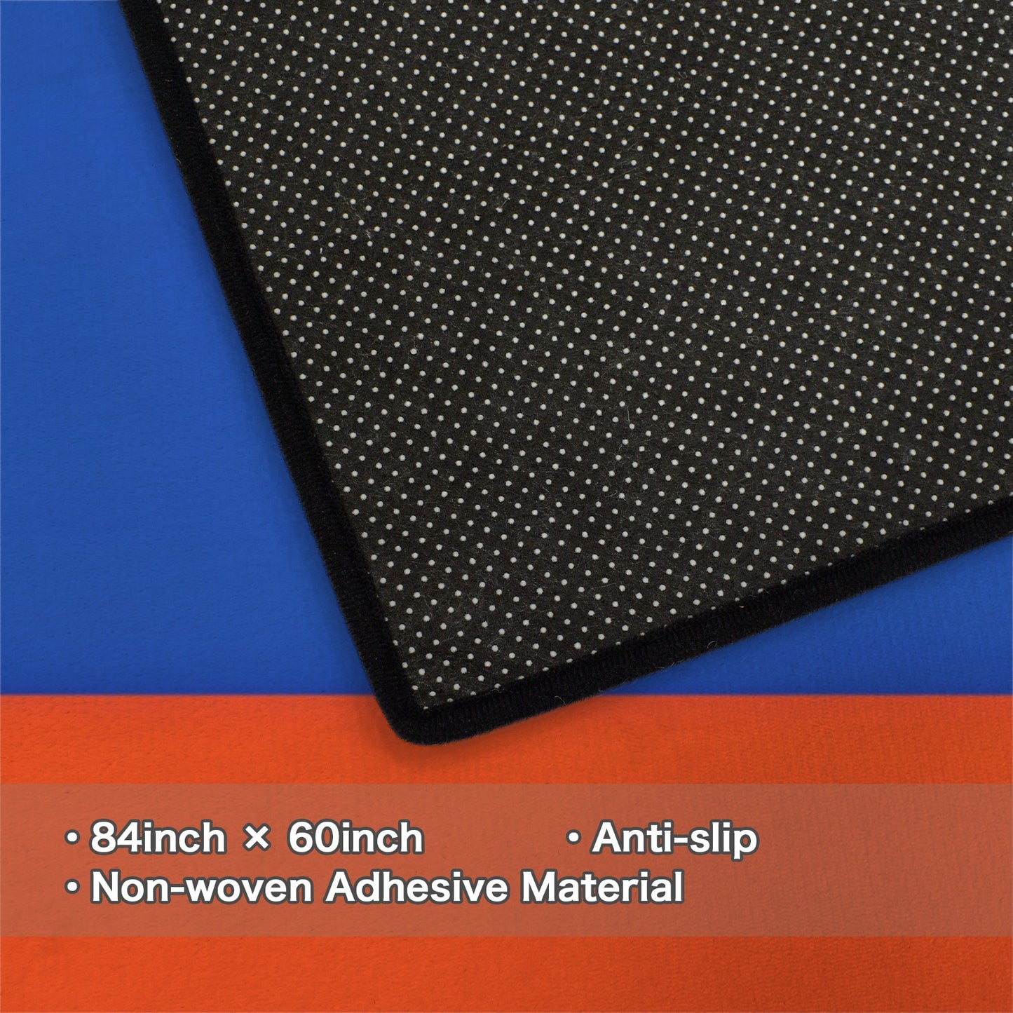 Russia Flag Inspired 84x60 Inch Area Rug with Black Binding (Made in the USA)