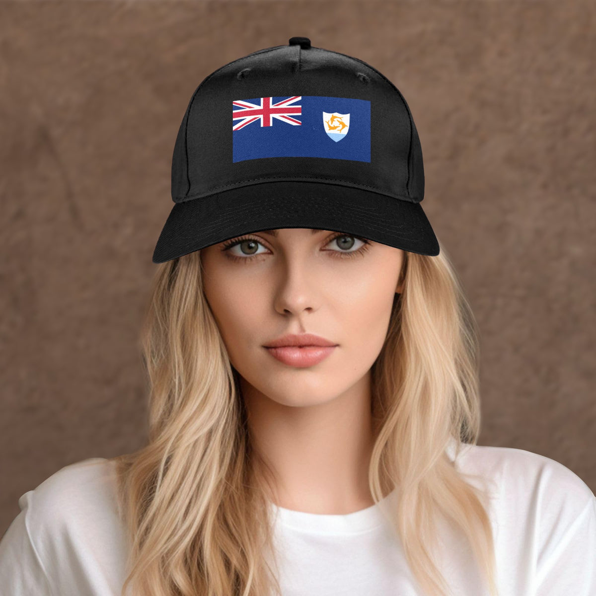 Anguilla Flag Inspired Baseball Cap | Printed in the  USA