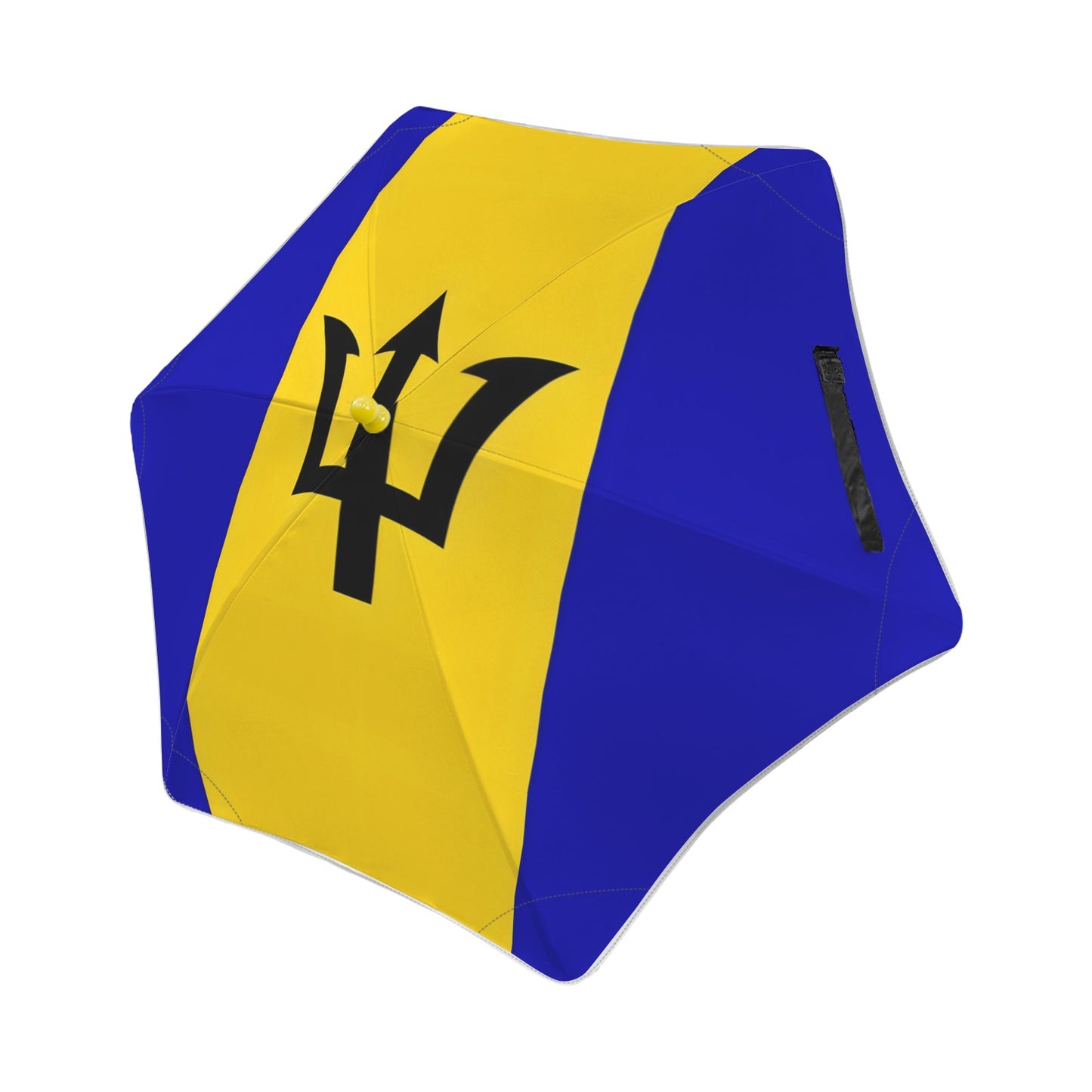 Barbados Flag Inspired Kids Safe Round Corner Umbrella