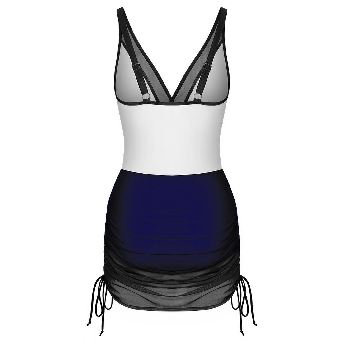 Australia Flag Inspired Women's Mesh Plunge One-Piece Swimsuit