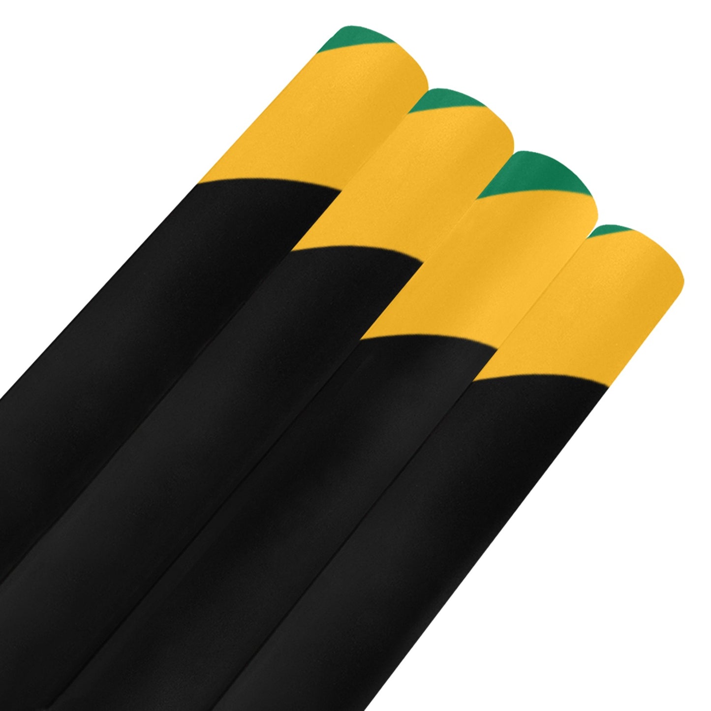 Jamaica Flag Custom Gift Wrapping Paper 58"x 22.5" (4 Rolls)