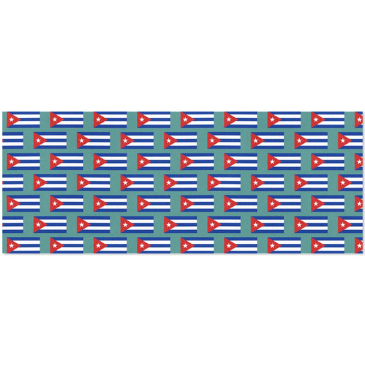 Cuba Flag Inspired Custom Gift Wrapping Paper 58"x 22.5" (4 Rolls)