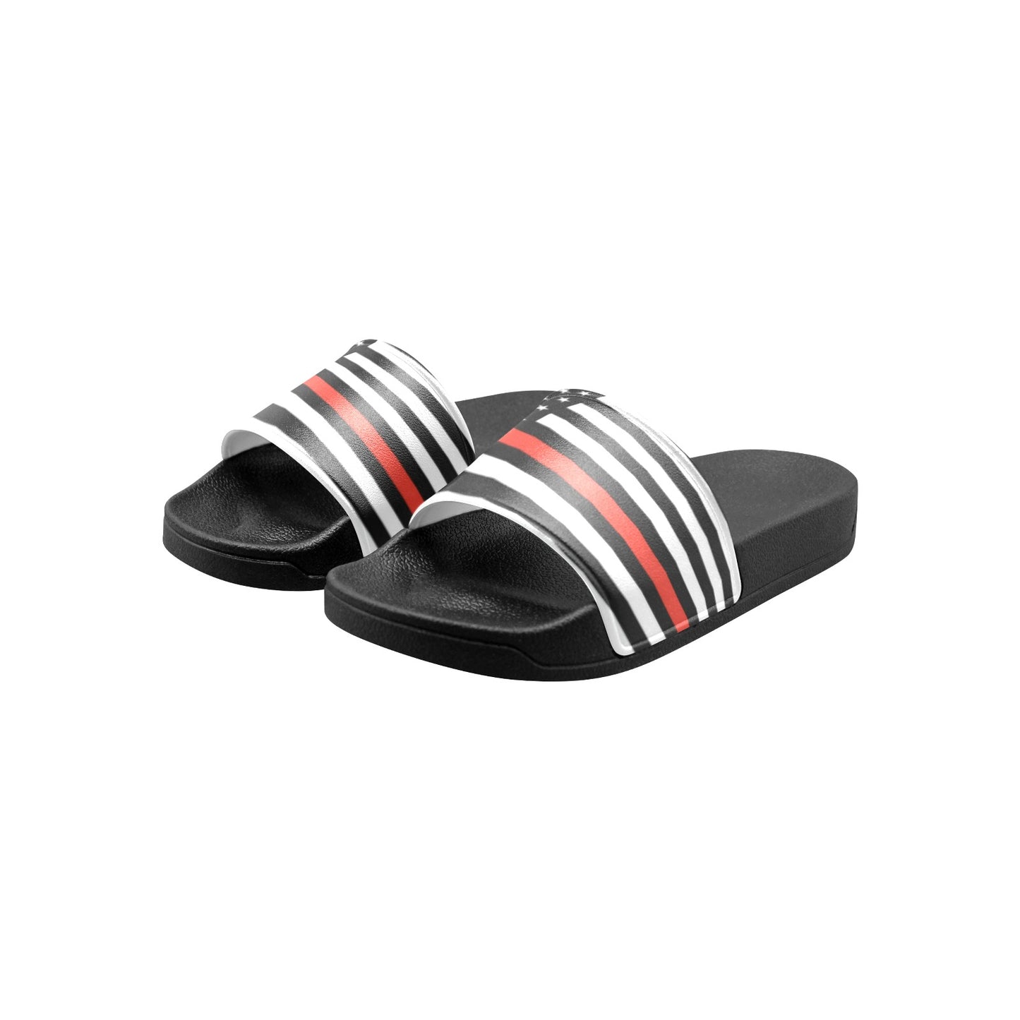 Thin Red Line Flag Kid's Slide Sandals