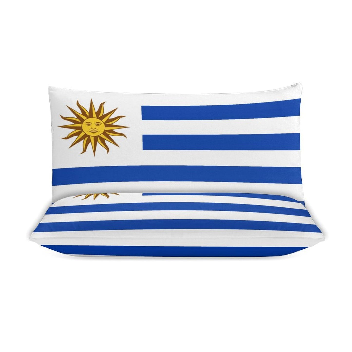 Uruguay Flag Inspired 3-Piece Bedding Set (1 Duvet Cover + 2 Pillow Shams) – 102"×90"