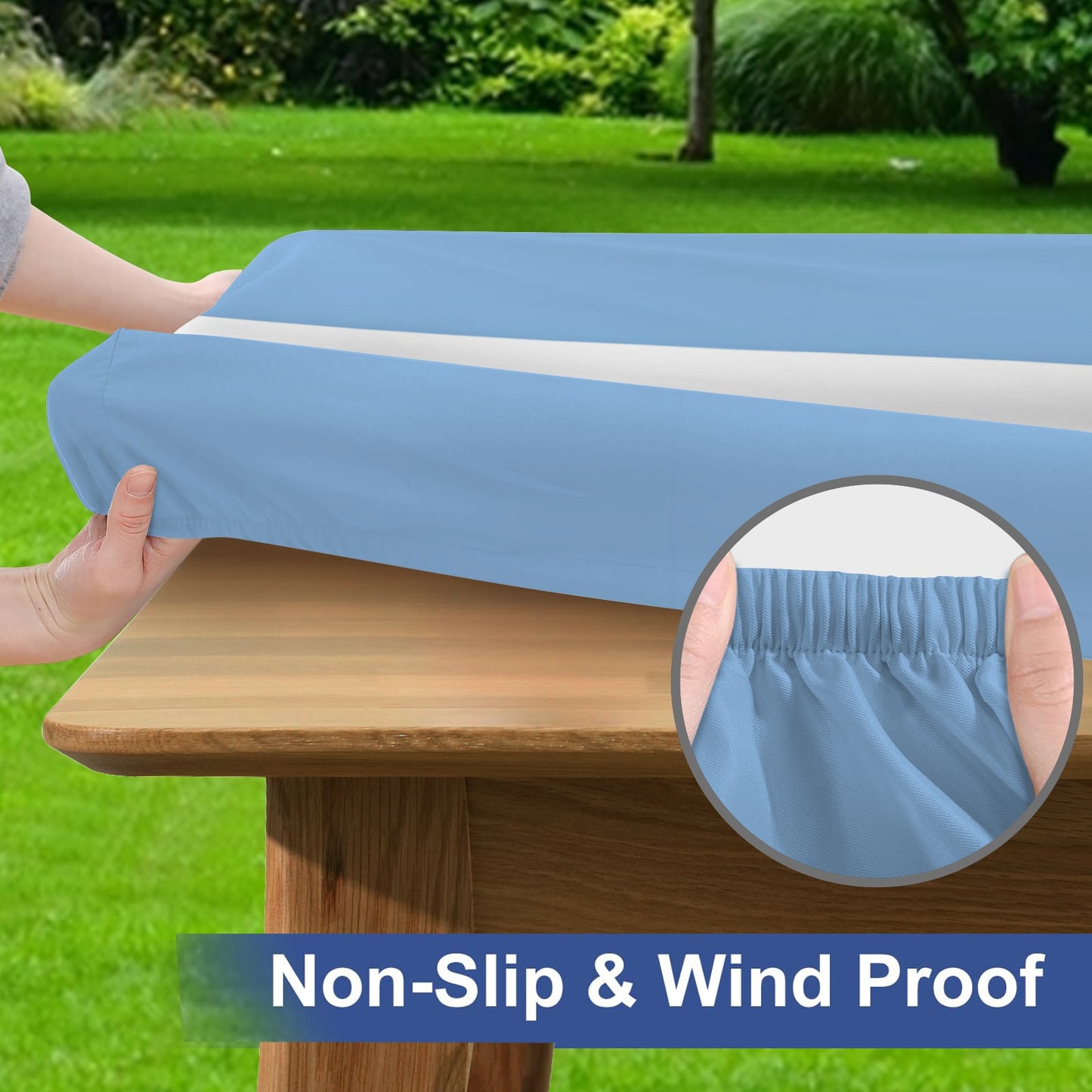 Argentina Flag Picnic Table Cover (72" x 30") (Made in the USA)