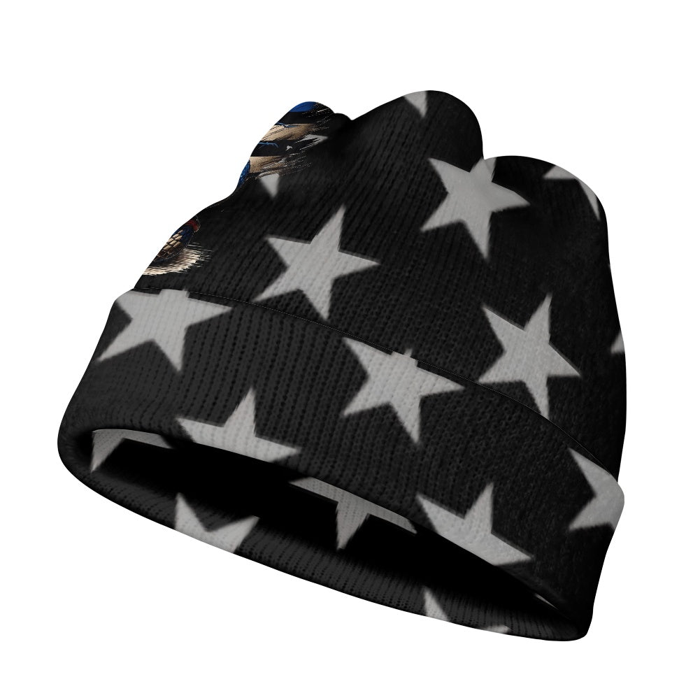 Thin Blue Line Flag Inspired Snake Kids' Beanies