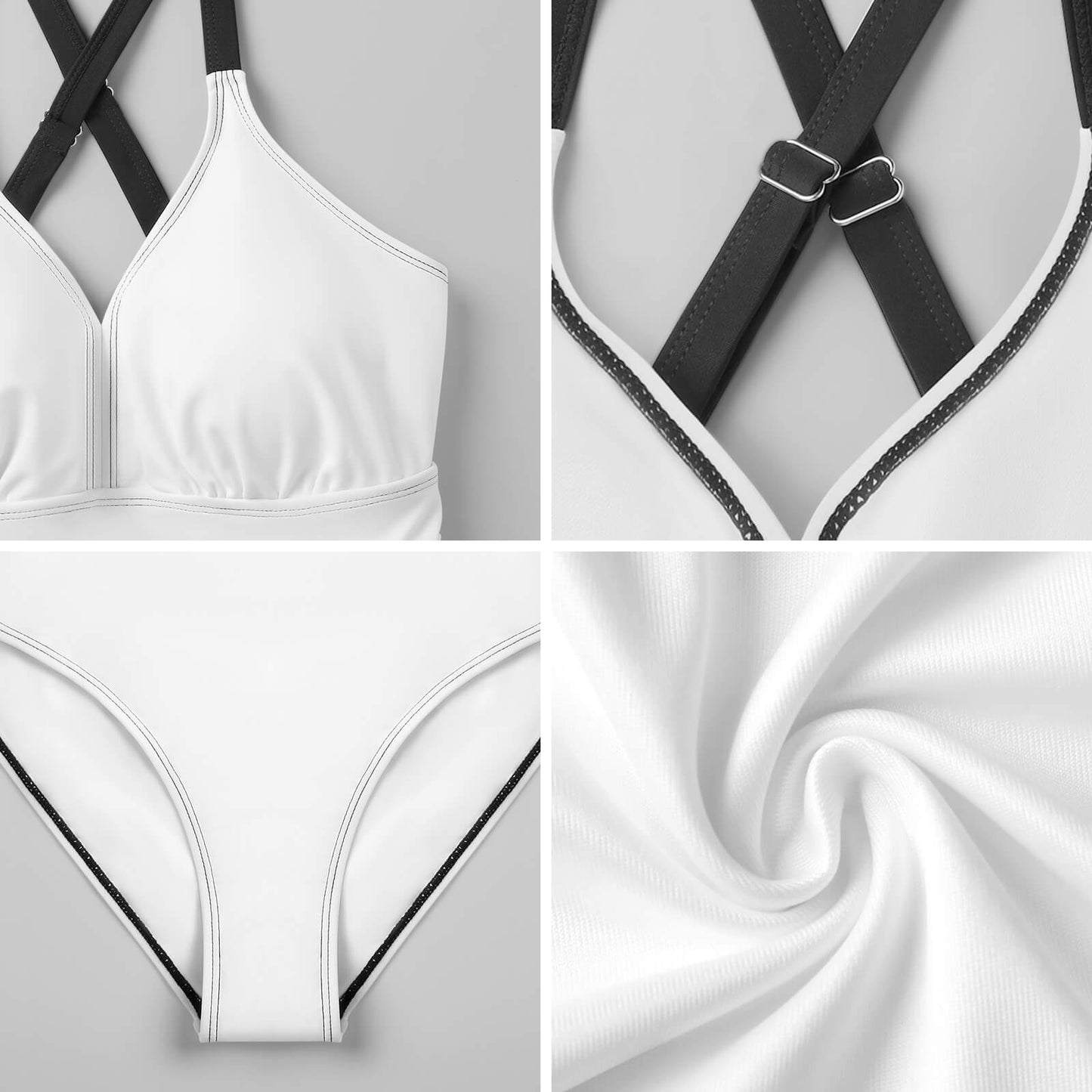 Canada Flag Inspired Women's Hem Tie One-piece Swimsuit
