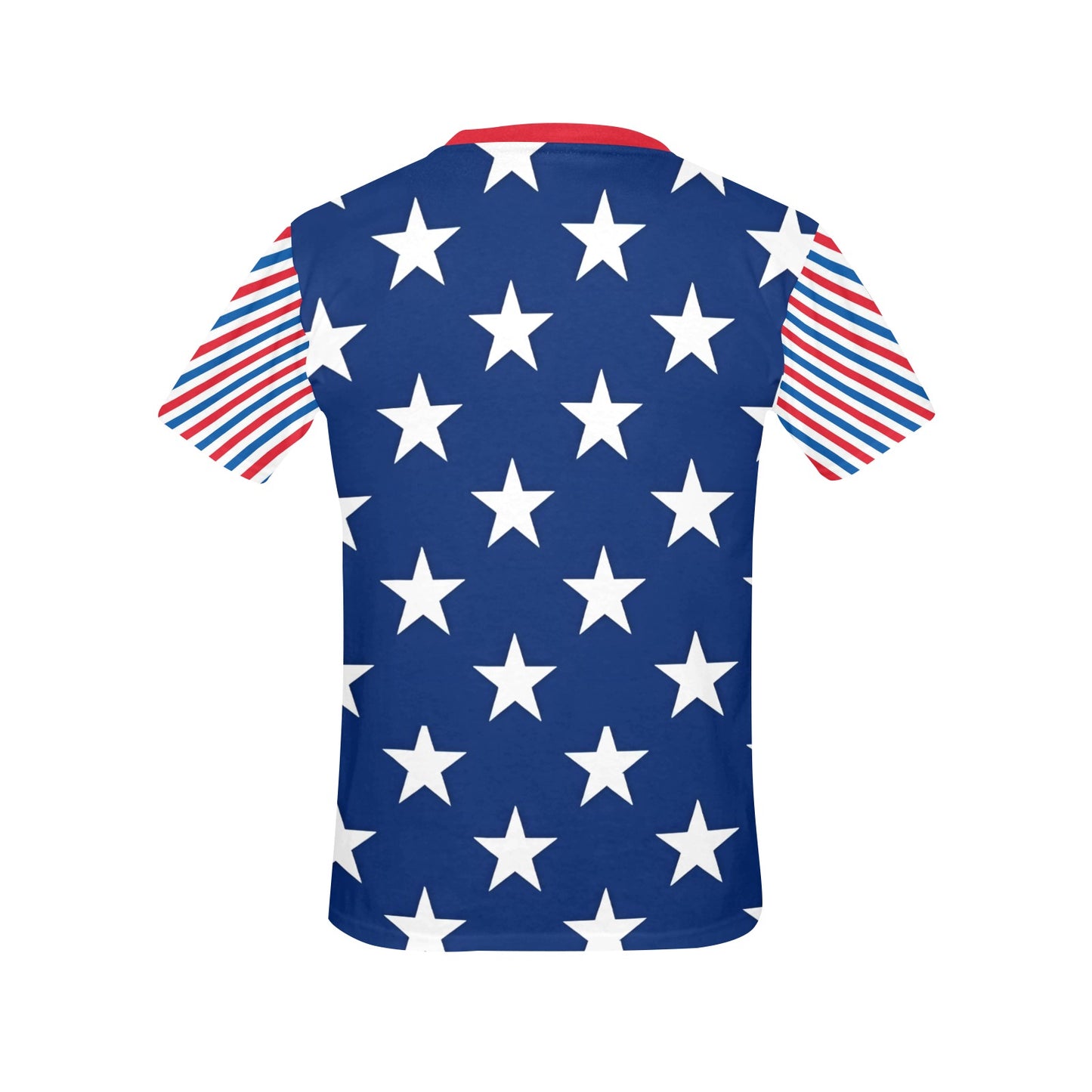 USA/American Flag Inspired Women's All Over Print Crew Neck T-Shirt(T40-2)(Made in Queens)