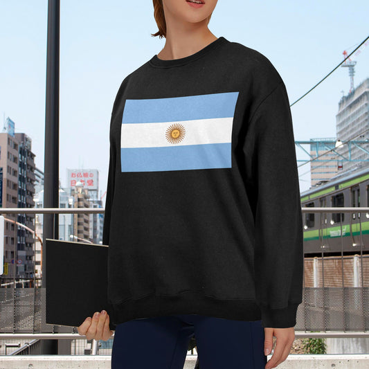 Argentina Flag Unisex Fleece Sweatshirt (Made in the USA)