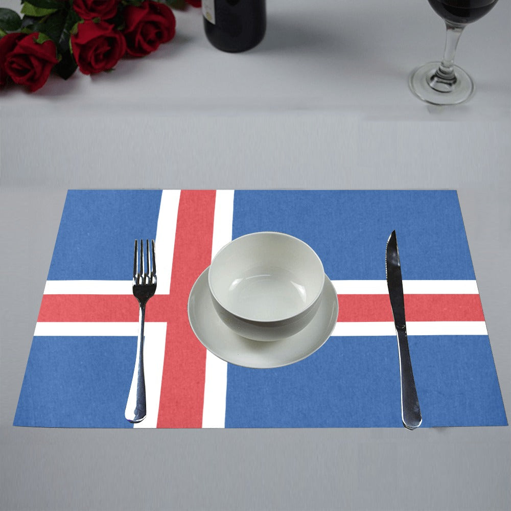 Iceland Flag Placemats 12" x 18" (Set of 6)