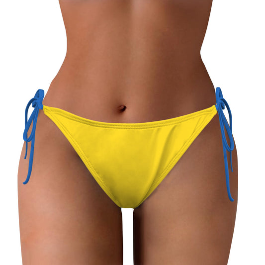 Ukraine Flag Inspired Side-Tie Bikini Bottom