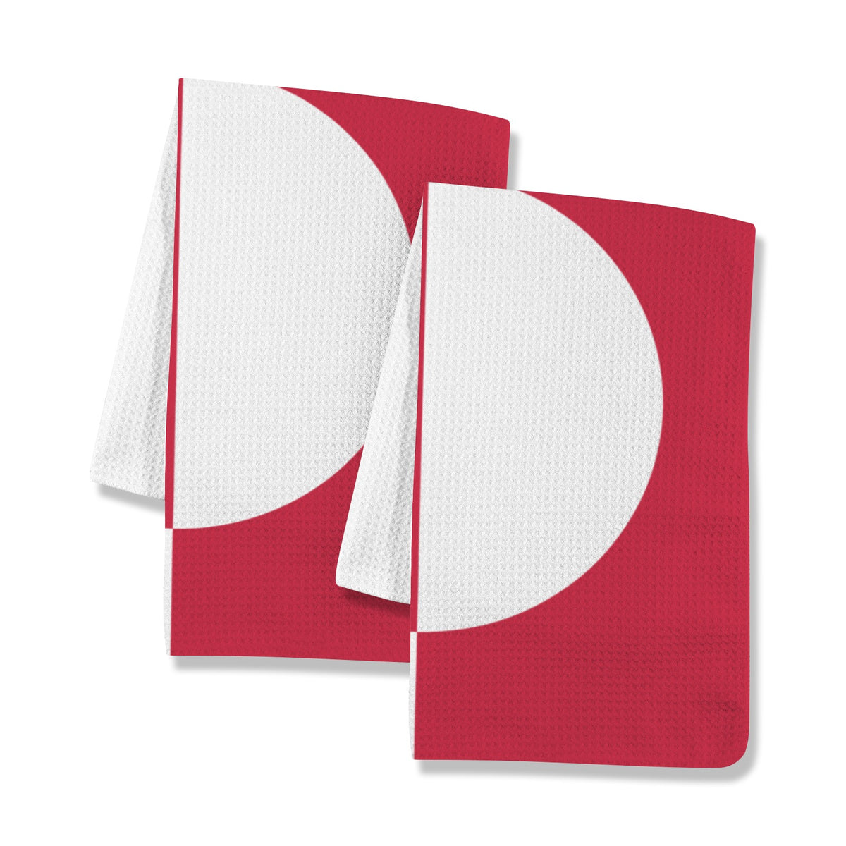 Greenland Flag Inspired Kitchen Towel 40X60cm (Pack of 2) | Printed In the USA