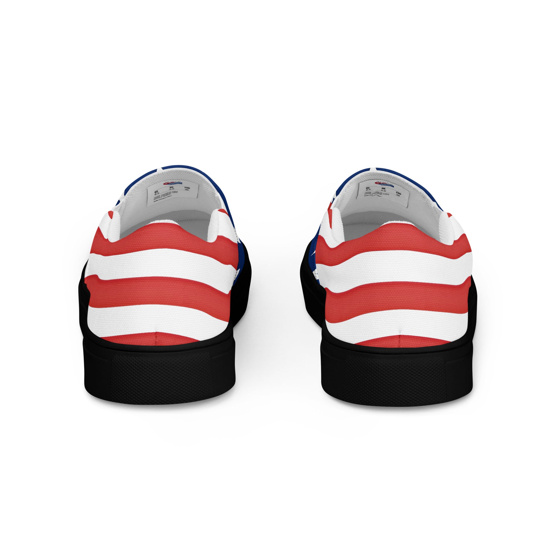 USA Flag Men’s Slip-On Canvas Shoes – Stars and Stripes Comfort with Style - Luv My Flag