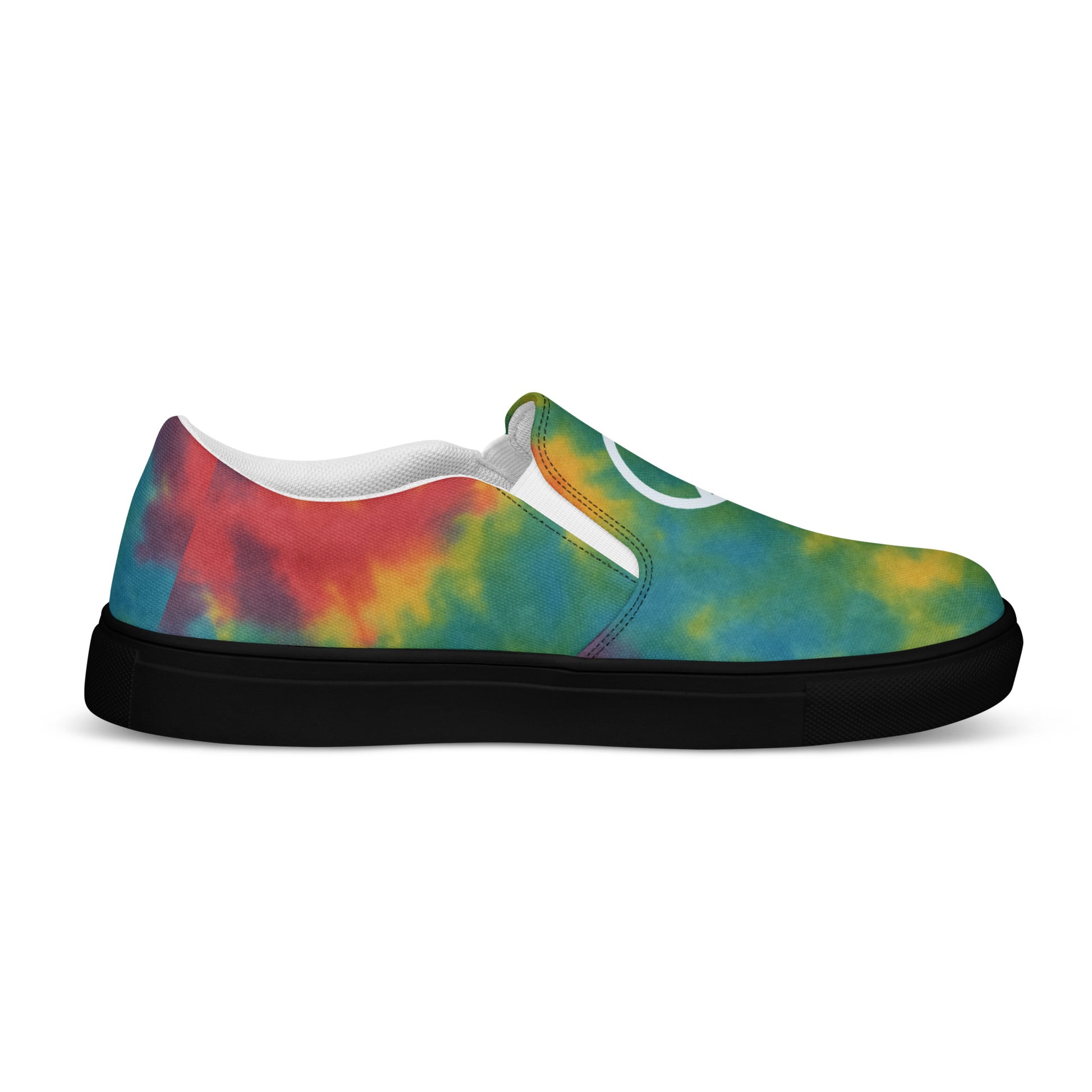 Peace Sign Tie-Dye Canvas Shoes for Women Who Walk with Soul - Luv My Flag