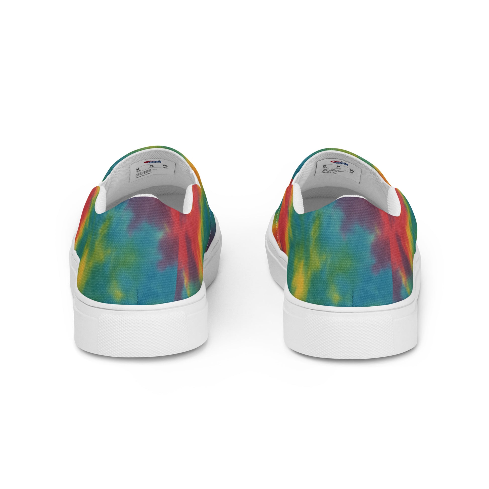Peace Sign Tie-Dye Canvas Shoes for Women Who Walk with Soul - Luv My Flag